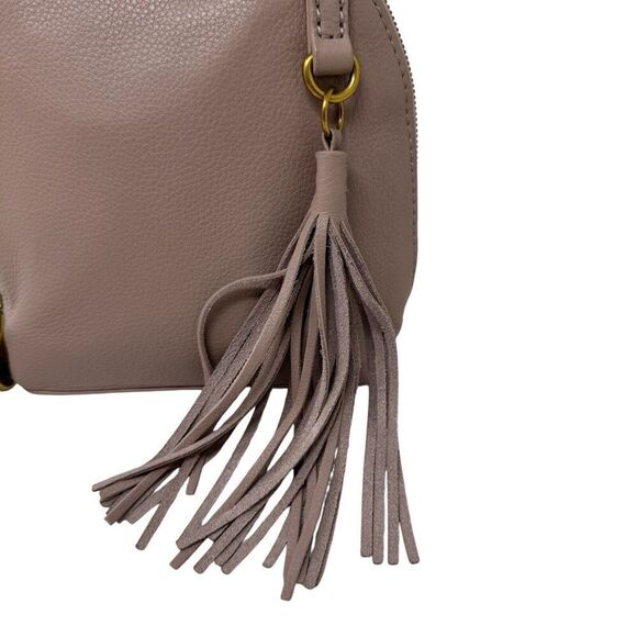 HOBO Nash Crossbody Purse Small Bag Pink Leather Zip Around Tassel Womens - Picture 3 of 16